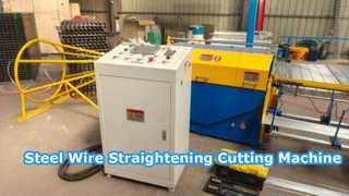 Máquina de corte para endireitar fios de aço