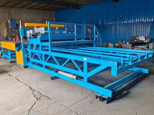 Máquina de soldar malha de arame pneumática de 4-8mm, 6m de comprimento